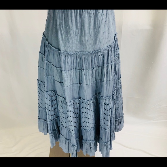 NWOT BCBGMAXAZRIA Gorgeous Blue Halter Dress - Picture 5 of 8